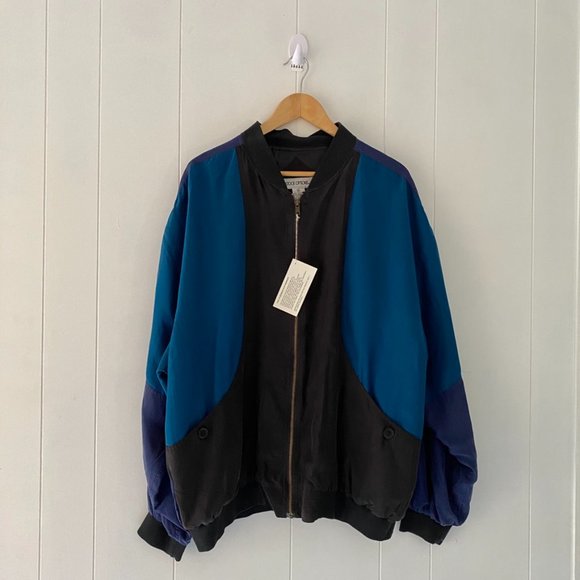 Vintage Jackets & Blazers - Vintage Silk Bomber Jacket